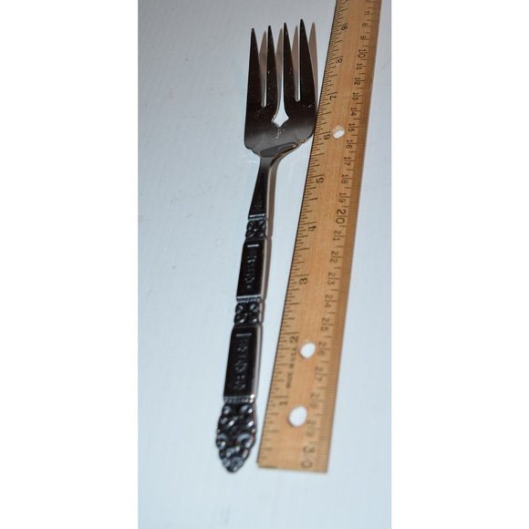 Oneida CORONATION Meat Fork Stainless Steel Black Accent replacement - Picture 3 of 10